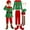C-Green14, variant on DHFJKG Children's Christmas Elf Dress Up Set 6Pcs Xmas Festive Outfits Long Sleeve Top Long Pants With Elf Ears Hat Shoes Striped Socks Cozy Sets