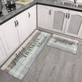 thumbnail image 2 of 2Pcs Thankful Kitchen Rugs Set of 2 Floor Mats for Cooking Non Slip Waterproof Standing Kitchen Runner Mats17"x47"+17"x30", 2 of 7