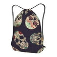 thumbnail image 3 of XMXT Waterproof Gym Bag, Mexican Undead Skeleton Print Drawstring Backpack for Men, s Multicolor, 3 of 8