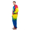 thumbnail image 2 of 6436-10492-S #FollowMe Jumpsuit Adult Bodysuit Pajamas (Tie Dye, X-Large), 2 of 4