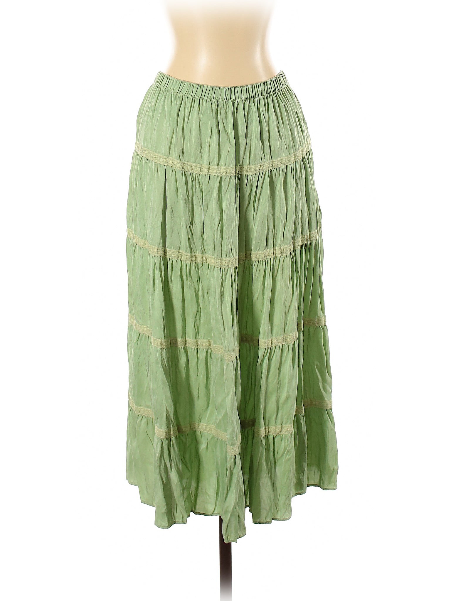 Garnet Hill - Pre-Owned Garnet Hill Women's Size 4 Petite Silk Skirt ...