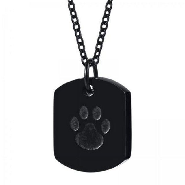 Paquete de 2 o 3 collares con urna y medallón, regalo decorativo para de mascotas, color negro 0.96x0.79 pulgadas