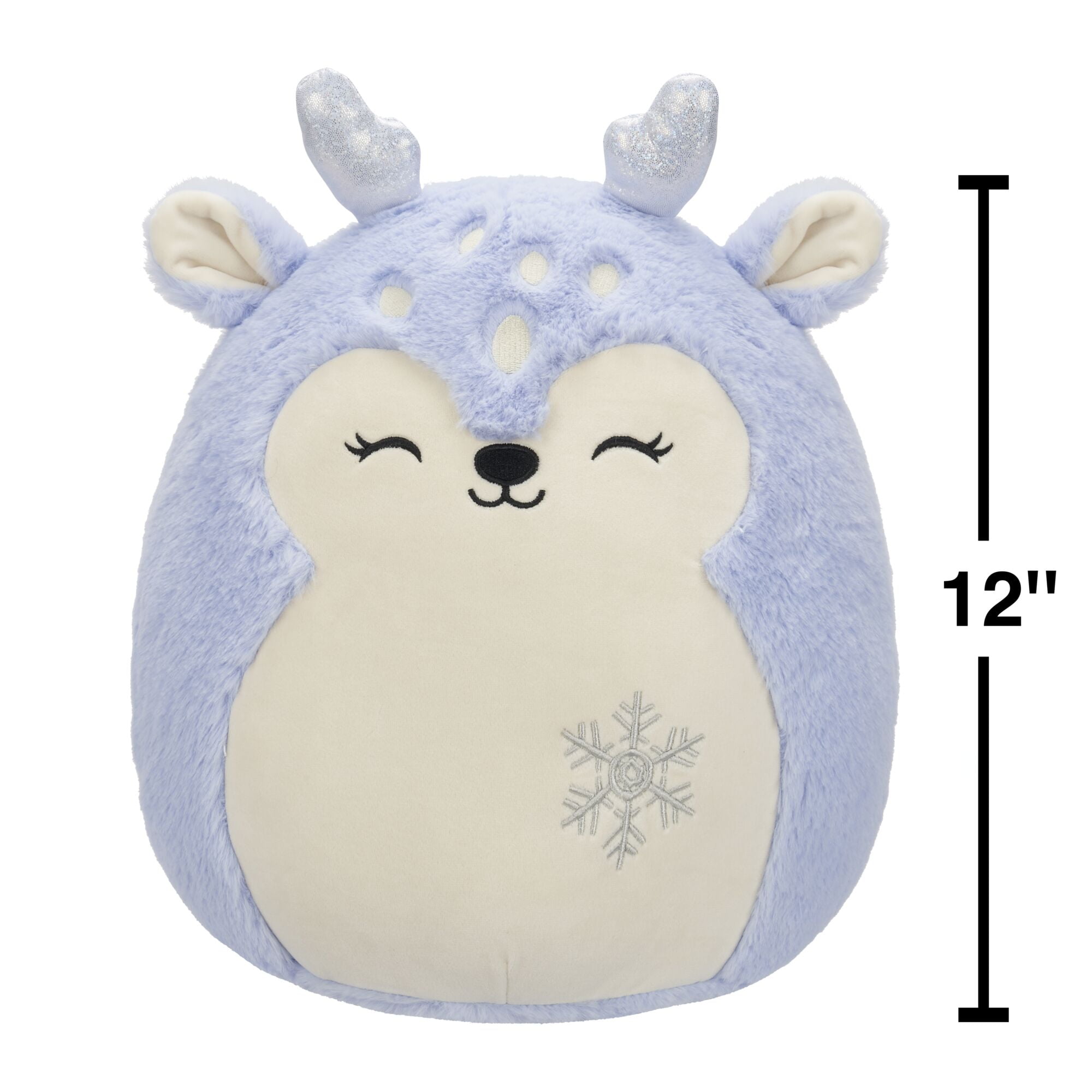 Squishmallows FuzzAMallow Official 12 inch Farryn the Purple Fawn - Child's Ultra Soft Plush Toy
