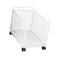 thumbnail image 4 of Tnarru Rolling Cart with Wheels File Folder Storage Box Mobile Storage Trolley on Wheels File Organizer for Dormitory Bathroom Craft White, 4 of 8