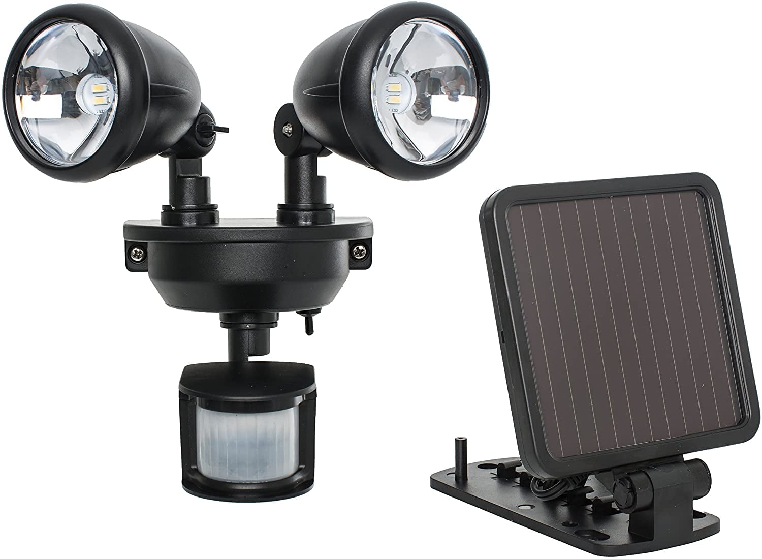 MAXSA Innovations 40331 Black Solar-Powered Floodlight Ultra-Bright 12 Hour to light up signs, flags, statuary and buildings all night long MAXSA Innovations 40331 Black Solar-Powered Floodlight Ultra-Bright 12 Hour to light up signs, flags, statuary and buildings all night long