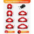 thumbnail image 3 of 7pcs Router Corner Radius Template Router Radius Jig, Aluminum Alloy 3 in 1 Radius Jig Router Templates, R10 R15 R20 R25 R30 R35 R40 R50 R60 T10 T20 T30 T35 T40 T50 T60 Use with Router Table, 3 of 7