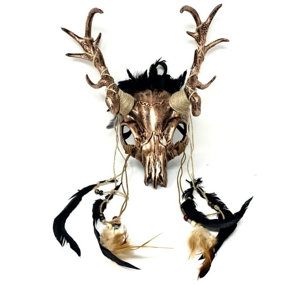 Ram Goat Masquerade Demon Devil Horn Mask Costume Halloween Party Masks