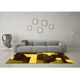 thumbnail image 3 of Ahgly Company Machine Washable Indoor Rectangle Oriental Yellow Modern Area Rugs, 8' x 12', 3 of 4