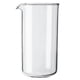 thumbnail image 2 of Vaso de vidrio GROSCHE 1.5L de borosilicato 3.3 para prensa francesa, 2 of 6