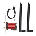 thumbnail image 2 of WIFI 6E PCIE Card, Multi System Compatibility  5.3 Plug And Play 5374Mbps WiFi Card  For Win10 11 For Computer, 2 of 8