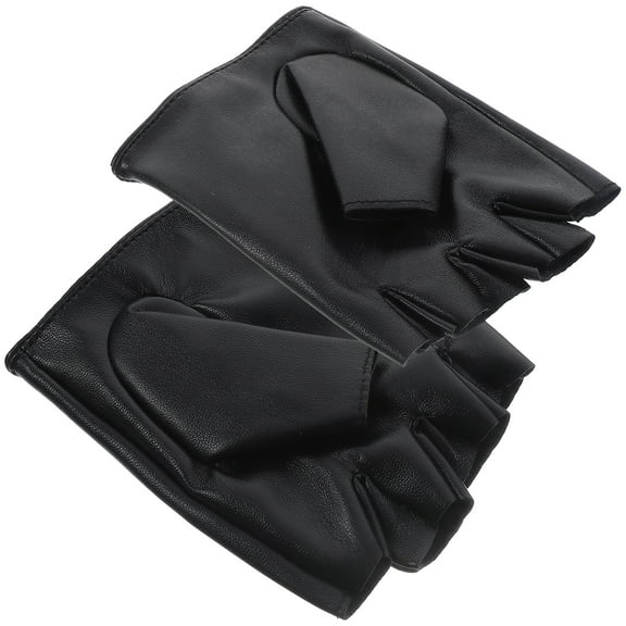 Kits Outdoor Sports Supplies Fingerless Gloves Cycling Child Black