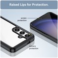 thumbnail image 5 of Decase for Samsung Galaxy S24 Plus Case,Slim Rugged Shockproof Anti-Scratch Soft TPU Bumper Anti-Fall Lightweight Hybrid Crystal Clear Back Cover Case,Black, 5 of 8