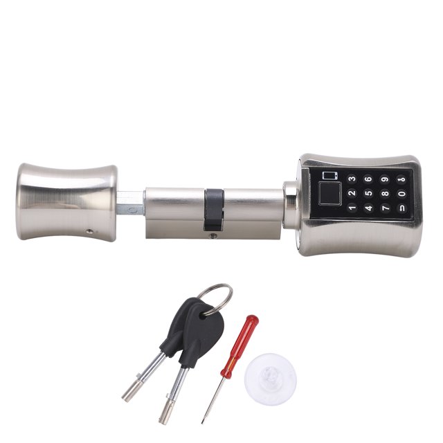 Electronic Lock Cylinder, Smart Lock Cylinder Bluetooth Binding High Hardness Safety For 40-100mm Door Thickness For TUYA APP