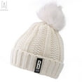 thumbnail image 3 of Gustave Women's Soft Knitted Hat, Scarf & Glove Set, White, 2-Piece, 3 of 5