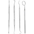thumbnail image 3 of Stainless Steel Dentist Tool Kit, 4-Piece Set for Professional & Personal Teeth Cleaning, 3 of 5