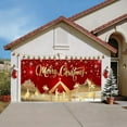 thumbnail image 6 of 1Pc Christmas Garage Door Cover Banner, Red Festival Large Hanging Backdrop, Merry Christmas Garage Wall Decorations for Holiday Party Decor,59X82.7In(Small), 6 of 6