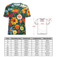 thumbnail image 2 of Nostalgic Vintage Floral Women's Short Sleeve Tops Casual Blouses T Shirt, 2 of 6