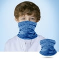 thumbnail image 3 of 6 Pieces Kids Neck Gaiter Bandana Face Mask Sun Protection Balaclava Breathable UV Dust Wind Proof for Fishing Cycling Hiking, Blue, 3 of 7