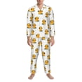 thumbnail image 3 of Sikiie Cute Duck With Headphone Mens Pajama Set, Soft Warm Long Sleeve Sleepwear, Cozy Button-Down Pjs for Men-X-Large, 3 of 7