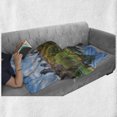 thumbnail image 6 of New York Soft Flannel Fleece Throw Blanket, Central Park in Autumn with Lake Trees and Manhattan USA American Nature Image, Cozy Plush for Indoor and Outdoor Use, 60" x 80", Multicolor, by Ambesonne, 6 of 6