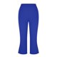 thumbnail image 5 of TaTaai Women Summer High Waist Solid Color Slim Yoga Capri Leggings Stretchy Material Ladies Workout Exercise Weekend Outdoor Wear Non-See-Through No Fading Soft Stylish Pants Gift, 5 of 7