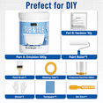 thumbnail image 3 of DWIL Tile Paint, Tub and Tile Refinishing Kit with Tools, Bathtub Paint Water Based & Low Odor, Easy to Use for Bathroom Kitchen, Semi-Gloss Black, 25-30sq.ft, 3 of 9