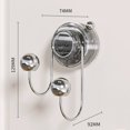 thumbnail image 4 of No-punch ing suction clothes hook hook keys waterproof wall hook easy to install gray, 4 of 7