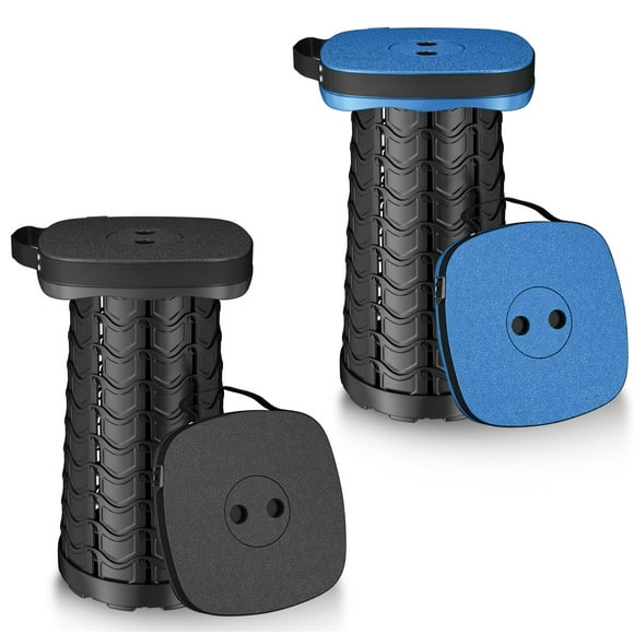 Taburete plegable aboutool, portátil y plegable, con tapa de 220 kg, 2 unidades