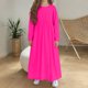 thumbnail image 5 of Cowsor Girls Maxi Dress Long Sleeve Casual Holiday Dress with Pockets, 5 of 6
