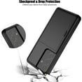 thumbnail image 5 of Samsung S21 Ultra Case with Card Holder Dual Layer Heavy Duty Protective Galaxy S21 Ultra Case Hidden Card Slot Slim Wallet Case for Samsung S21 Ultra(Black), 5 of 14