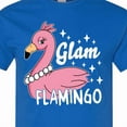 thumbnail image 4 of Inktastic Glam Pink Flamingo with Pearls T-Shirt, 4 of 5