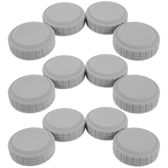 FOMIYES 16-Pack Grey Silicone Wheel Covers for Luggage, Protective Dust and Dirt Resistant Travel Accessories