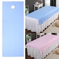 thumbnail image 4 of Housse de Massage Drap de Lit de Massage Drap de Lit de Salon de Beauté Imperméable Résistant à l'Huile Housse de Lit de Massage avec Trou pour le Visage, 4 of 8