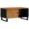 thumbnail image 3 of vidaXL Coffee Table 80x50x40 cm Solid Wood Acacia&Engineered Wood, 3 of 5