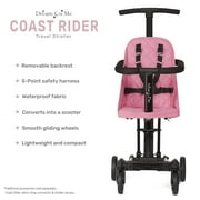 Dream On Me Coast Rider | Travel Stroller | Lightweight Stroller | Compact | Portable | Vacation Friendly Stroller, Pink