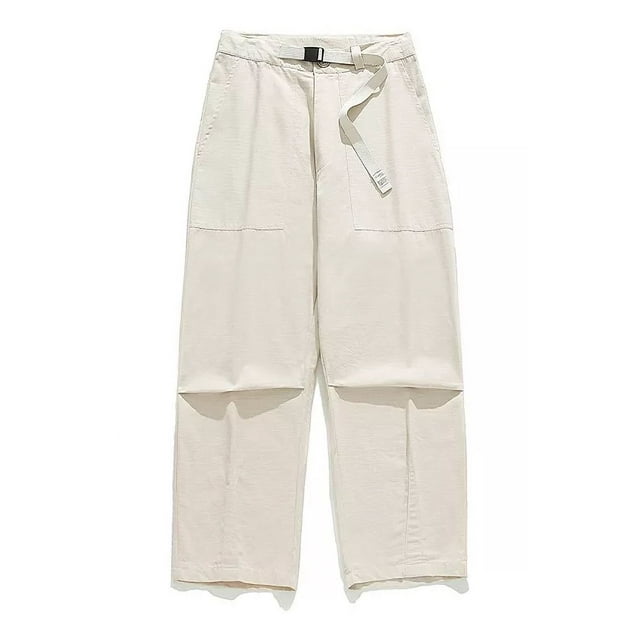 Pantalones Casuales Sueltos De Algodón Para Hombre