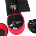 thumbnail image 3 of ORE International Boîte à Bijoux de 9 Pouces de Haut avec Rangement Caché, Design à Talons Hauts, Velours Rouge, 3 of 5