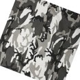 thumbnail image 3 of grinderPUNCH Unisex Camo Scarf Bandanas Large 22" Camouflage Bandana Adult Headwrap Cloth Biker, Green, 3 of 5