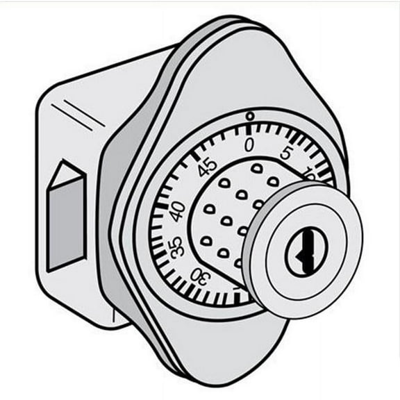 Salsbury Industries 30010 Combination Lock Built-in for Open Access Designer Wood Locker Door