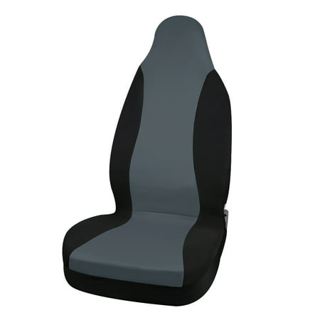 Gray Black Front High Back Bucket Car Seat Cover fit for Most Auto Car Truck