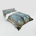 thumbnail image 3 of Ambesonne Colorful Bedding Set 3 Pcs, Aged Wooden Factory, Twin XL, Multicolor, 3 of 3