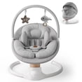 thumbnail image 1 of Baby Swing FasonBaby Electric con 10 melodías y 5 velocidades, color gris, 1 of 9