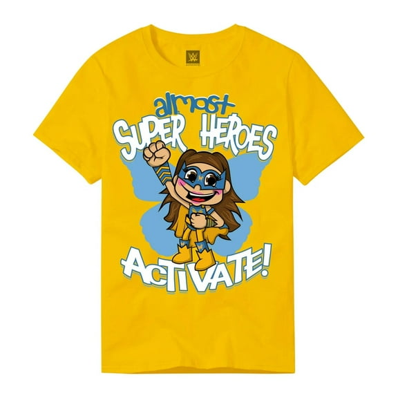 Men's Yellow Nikki A.S.H. Almost Super Heroes Activate! T-Shirt