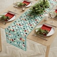 thumbnail image 2 of No. 918 Snow Globe Holiday Kitchen Table Runner, 14"X72", Cool Blue, 2 of 3