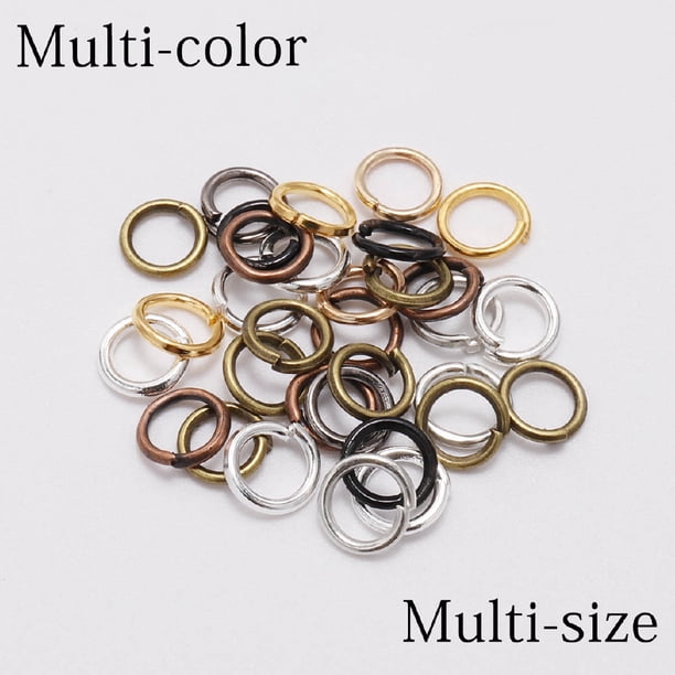 200 Unids/pack 3 4 5 6 7 8 10 12 14 16 18 20 mm Anillos De Salto Abiertos Plata/Oro/Bronce Split Conectores Para Joyería Diy