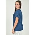 thumbnail image 3 of Blusa basica Roman Fashion /Juvenil, 5125 (Azul petroleo) azul oscuro M, 3 of 4