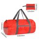 thumbnail image 3 of Bolsa de lona plegable | Bolsa de gimnasio portátil para hombre y mujer | Bolsa ligera de viaje y deportiva con bolsillo interior | 50 x 24 cm | 1 bolsa, 3 of 6