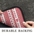 thumbnail image 6 of Red Christmas Striped Pattern (2) Door Rugs,Washable Non Slip Door Mats Indoor,Decorative Door Mats,Entry Mat Indoor for Entrance,Bedroom,Kitchen,Bathroom,30"x17", 6 of 6