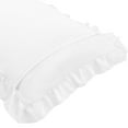 thumbnail image 5 of PiccoCasa Satin Pillowcase Ruffled Pillow Shams Set of 2, Standard White, 5 of 7