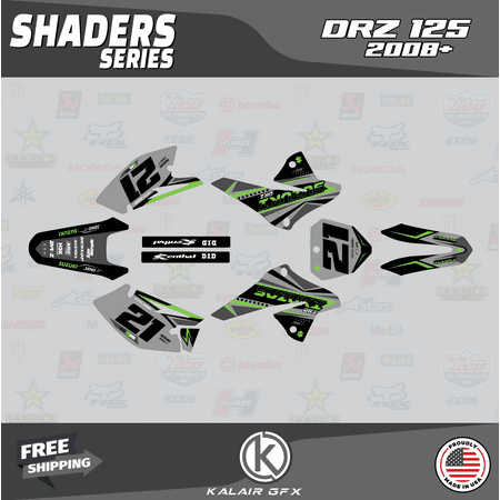 Kalair GFX Graphics Kit for Suzuki DRZ125 (2008-2021) Shaders Series Kalair GFX Graphics Kit for Suzuki DRZ125 (2008-2021) Shaders Series